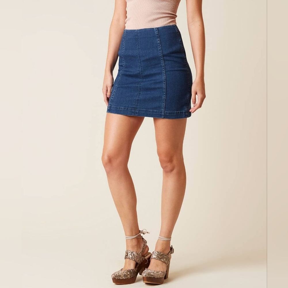 Free People Modern Femme denim skirt 2